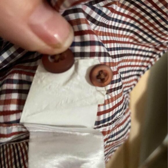 Men’s JOHNSTON & MURPHY button up long sleeve shirt. Size S. Like New. - Picture 8 of 10